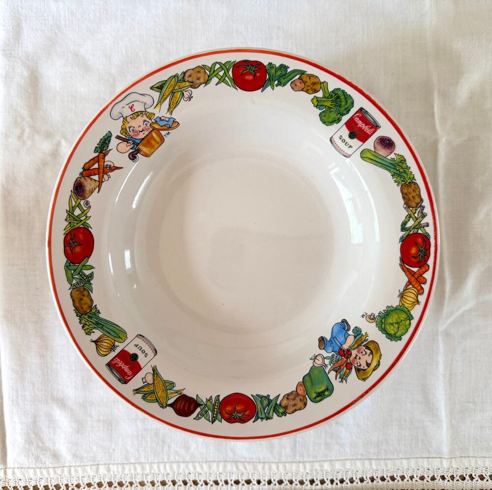 8 Campbell's Soup Kids Stoneware Bowls Set of 8 Westwood Advertising Vintage